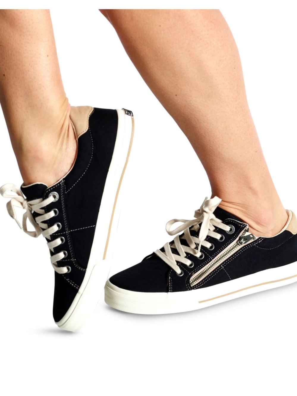 Taos Z Soul Sneakers Black/Tan Distressed